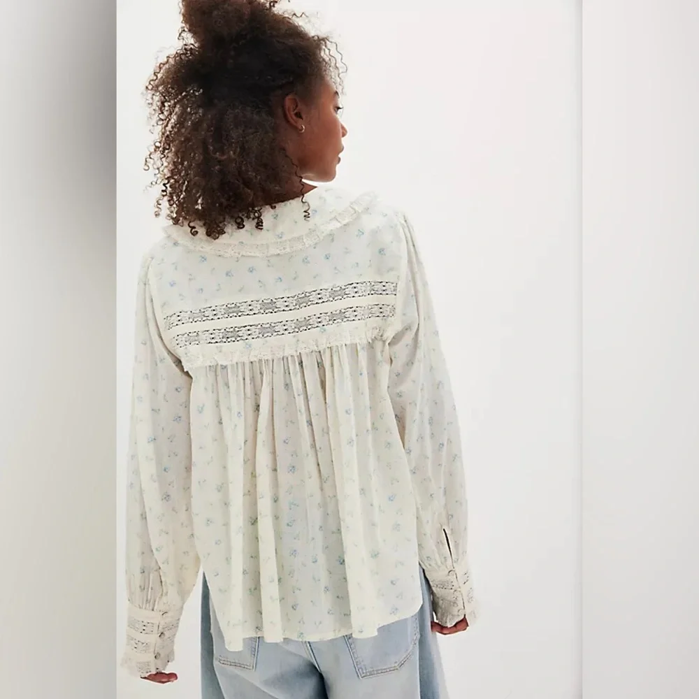 Free People Emmeline Button-Down Blouse